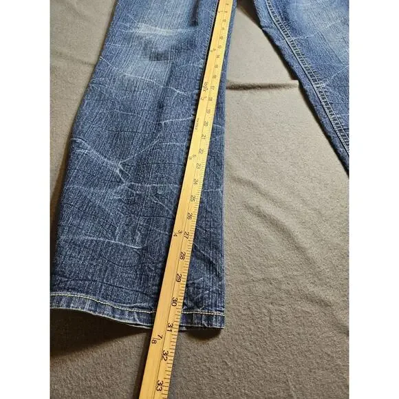 HIPSTAR Jeans Women's 36x31 Blue Medium Wash Boot Cut Flare Denim Jeans - Picture 10 of 15